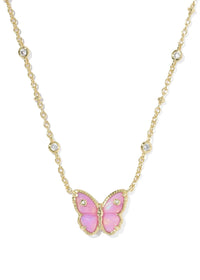 KENDRA SCOTT CAILEY BUTTERFLY SHORT PENDANT NECKLACE