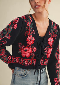 THE FREIDA FLORAL CARDIGAN