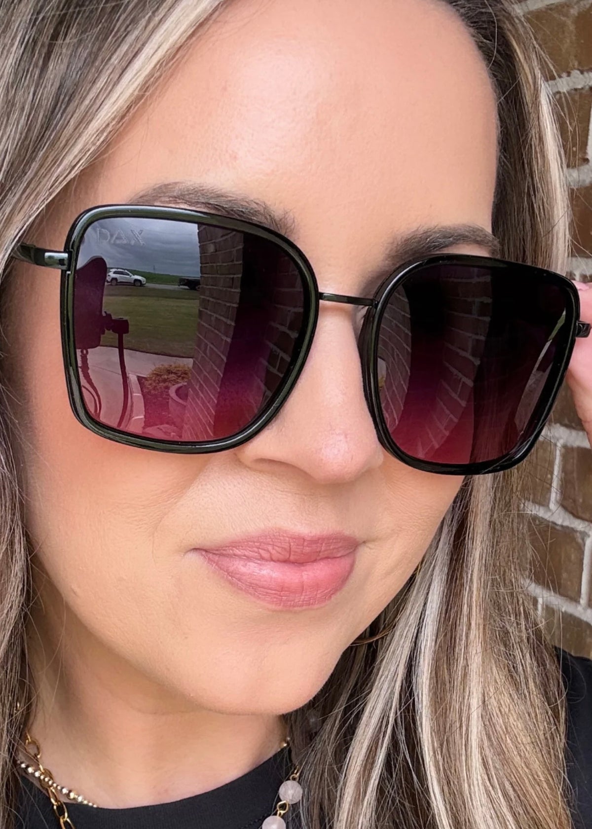 DAX EYEWEAR ELLE OVERSIZED SUNGLASSES - SMOKESHOW