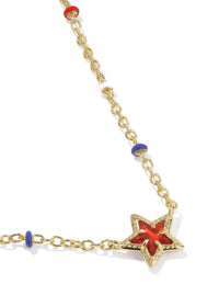 KENDRA SCOTT MINI CASSIDY SHORT PENDANT NECKLACE - GOLD