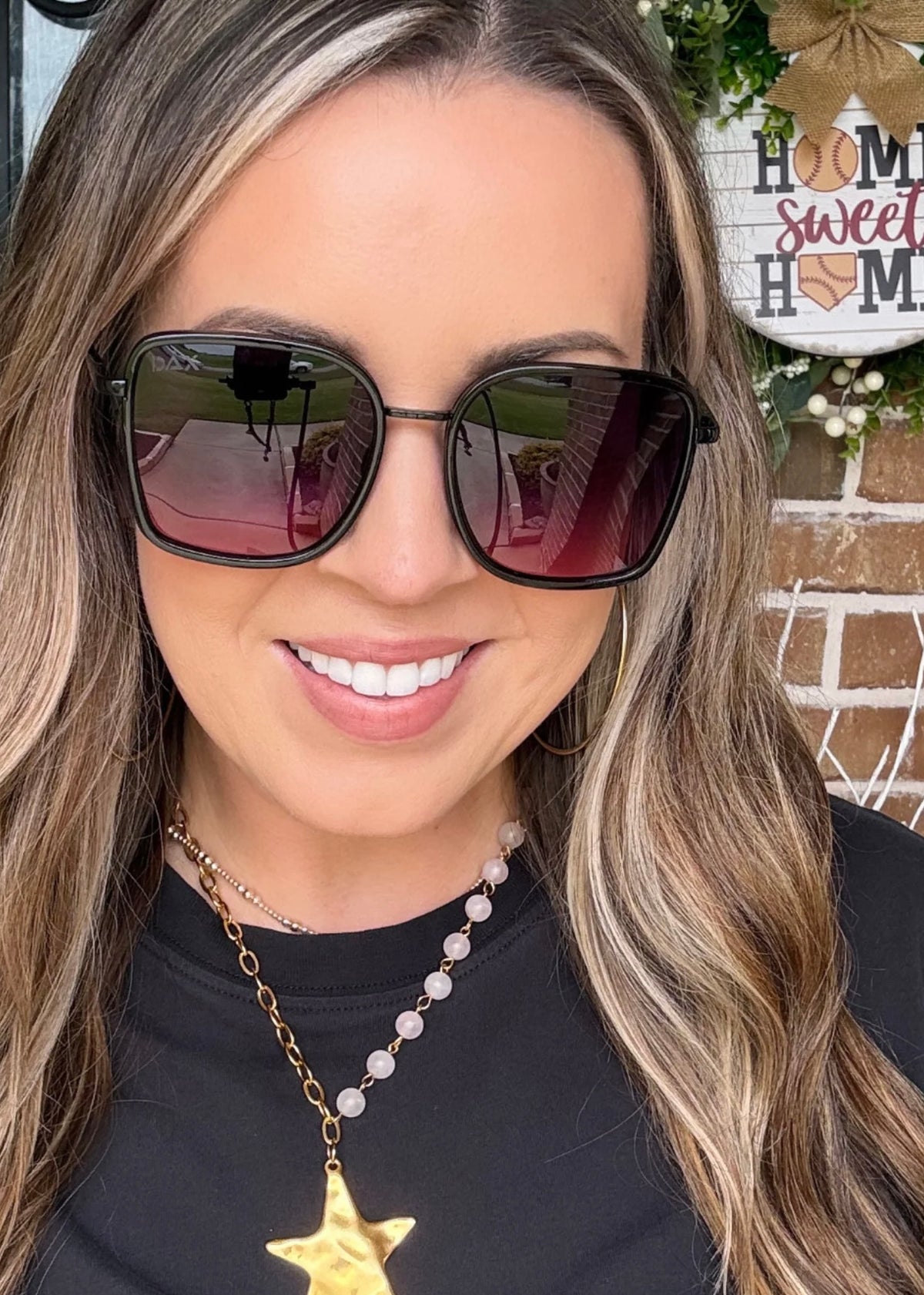 DAX EYEWEAR ELLE OVERSIZED SUNGLASSES - SMOKESHOW