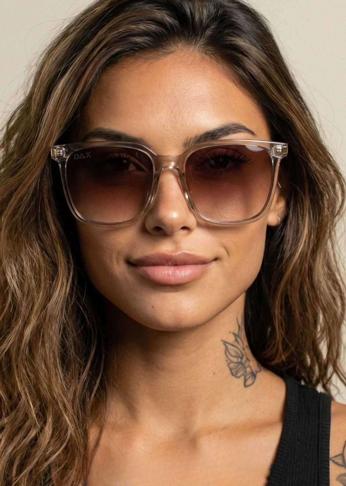 DAX EYEWEAR ELLA SUNGLASSES - BROWN