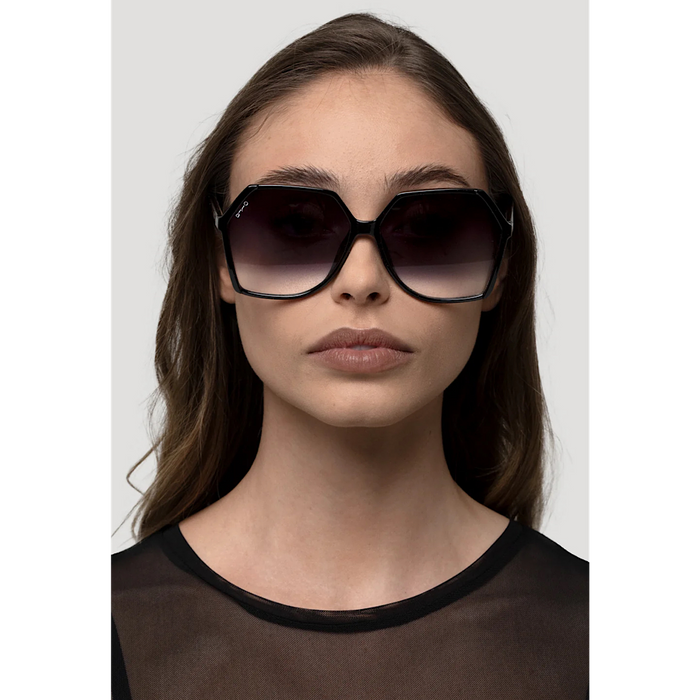 OTRA EYEWEAR VIRGO SUNGLASSES - BLACK/SMOKE FADE