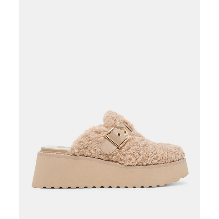 DOLCE VITA LELANI PLUSH FLATS - NATURAL