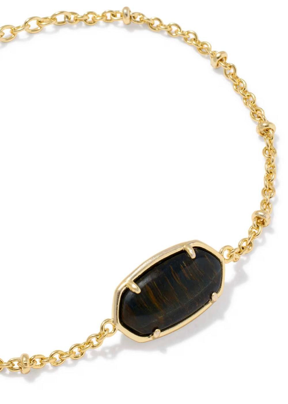 KENDRA SCOTT TIGER STRIPED ELAINA DELICATE CHAIN BRACELET