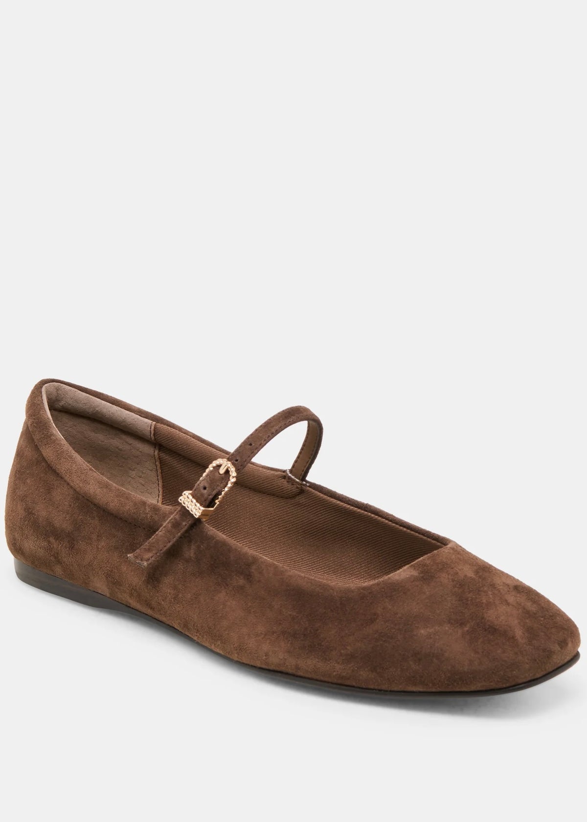 DOLCE VITA REYES BALLET FLATS DARK BROWN SUEDE