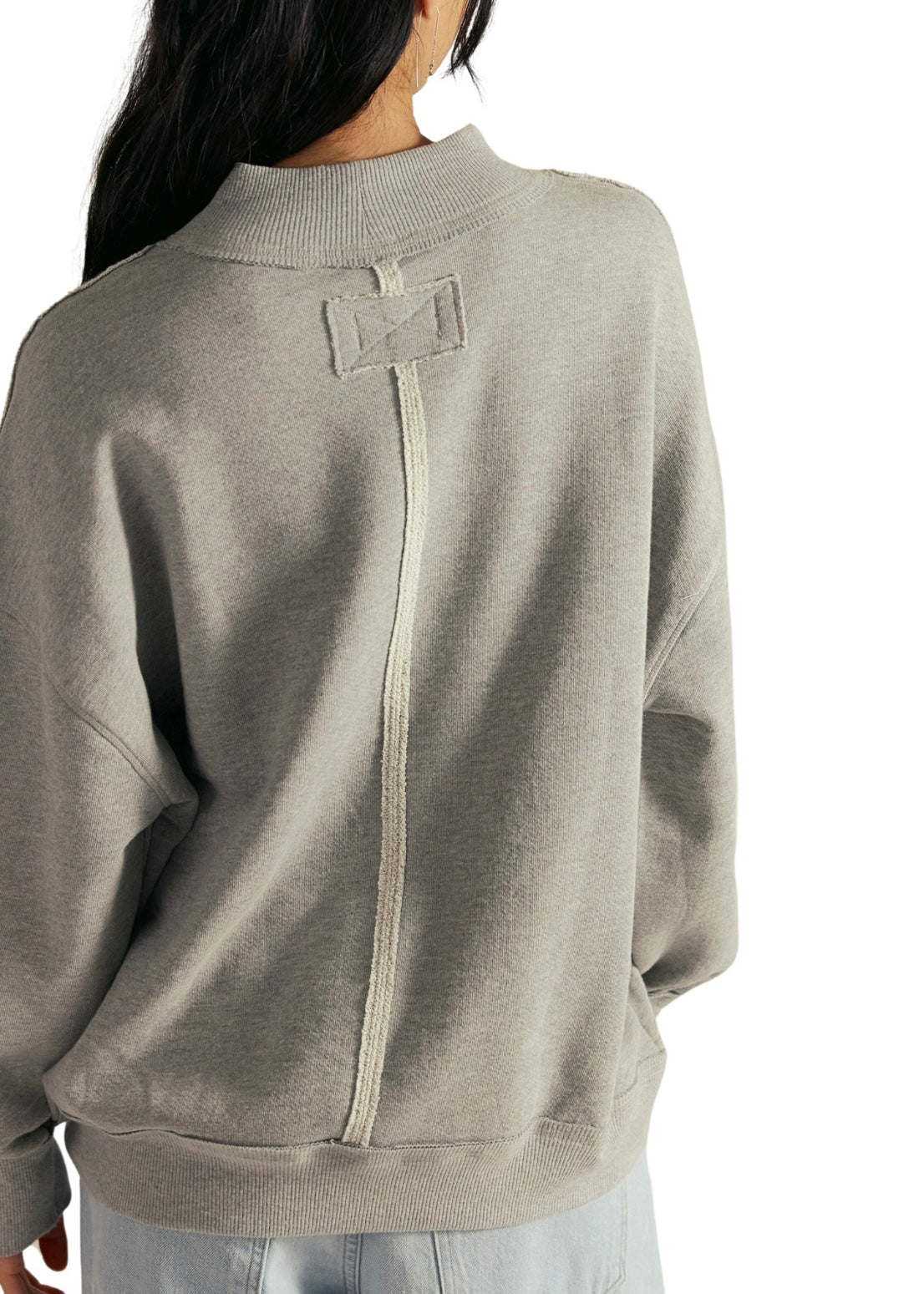 FREE PEOPLE PALM SPRINGS PULLOVER | HEATHER GREY