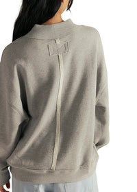 FREE PEOPLE PALM SPRINGS PULLOVER | HEATHER GREY