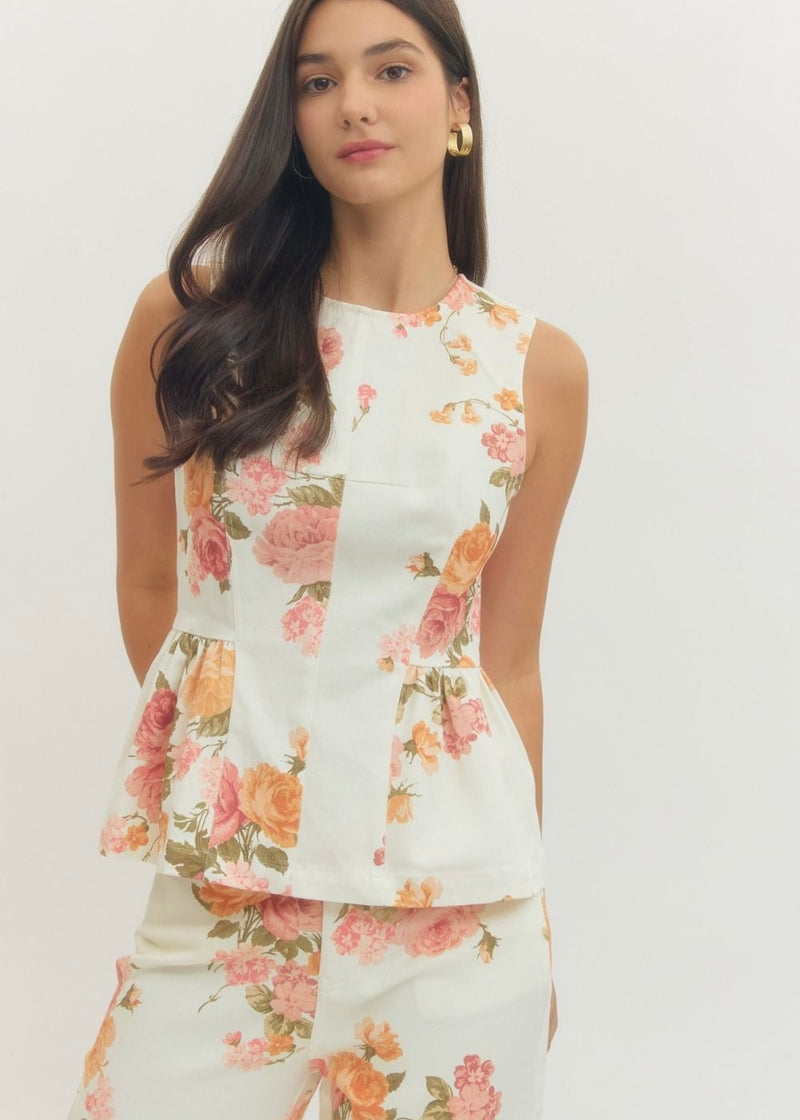 THE FINLEY FLORAL TOP
