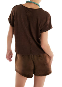 FREE PEOPLE TAKE 2 TEE - DOUBLE ESPRESSO COMBO