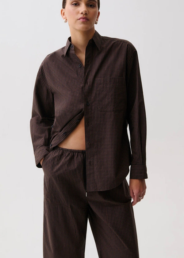 PISTOLA MILA BUTTON DOWN WRAP TOP - HOT TODDY