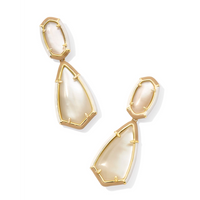 KENDRA SCOTT CAMRY ENAMEL FRAME STATEMENT EARRINGS