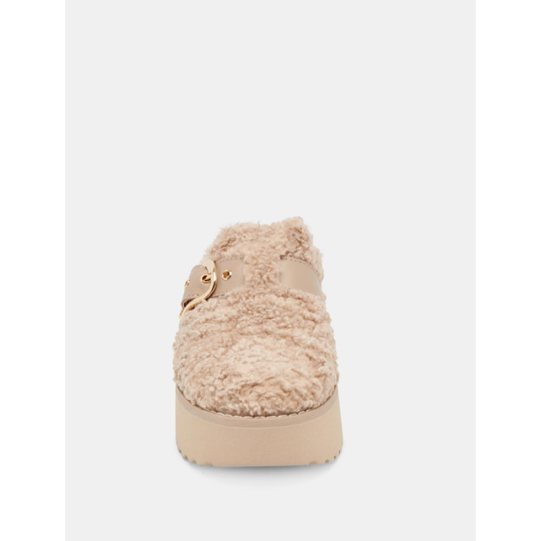 DOLCE VITA LELANI PLUSH FLATS - NATURAL