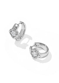 KENDRA SCOTT MALLORY CRYSTAL HUGGIE EARRINGS