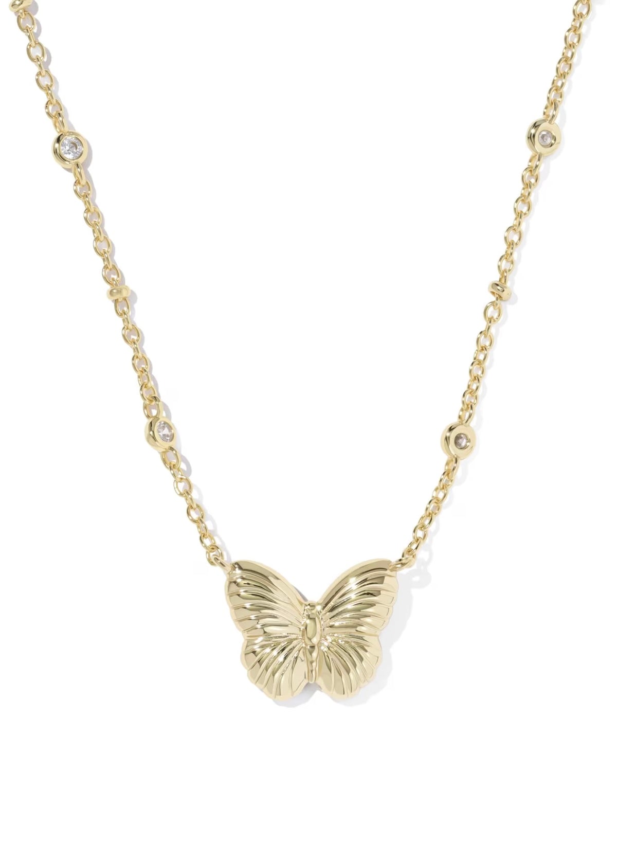 KENDRA SCOTT CAILEY BUTTERFLY SHORT PENDANT NECKLACE