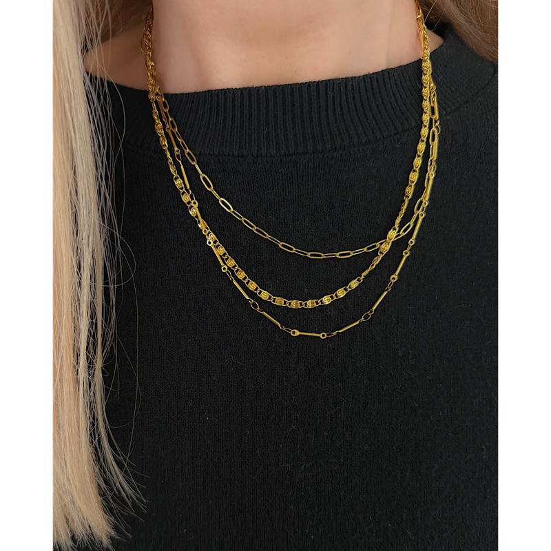 TRIPLE LAYERED NECKLACE