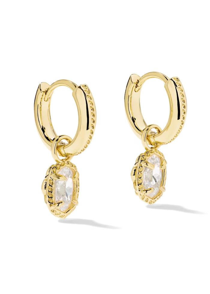 KENDRA SCOTT MINI ELLIE LUXE HUGGIE EARRINGS