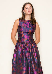 THE FYNN FLORAL MIDI DRESS