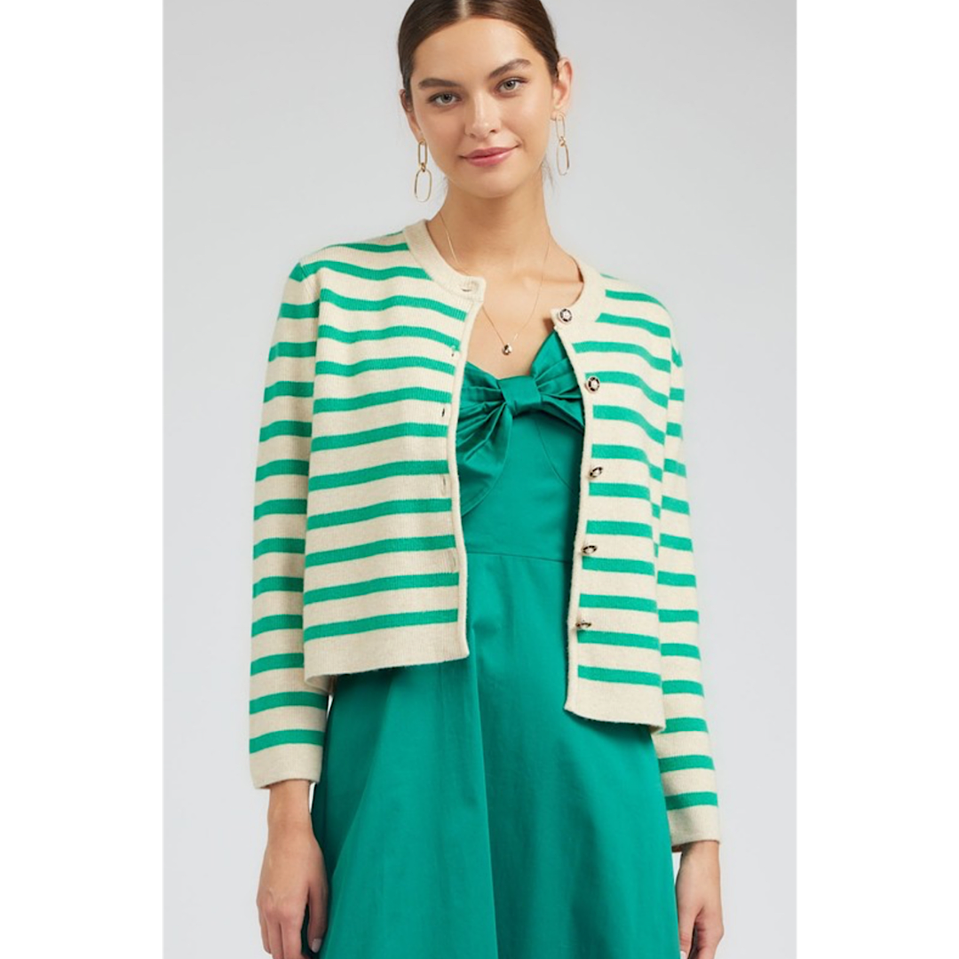 143 STRIPED CARDIGAN