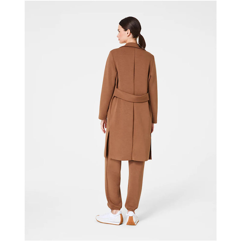 SPANX AIRESSENTIALS LONG JACKET - COCOA