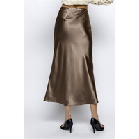 THE BETTY SATIN MIDI SKIRT