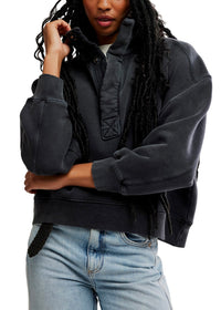 FREE PEOPLE TIMELESS PULLOVER - BLACK