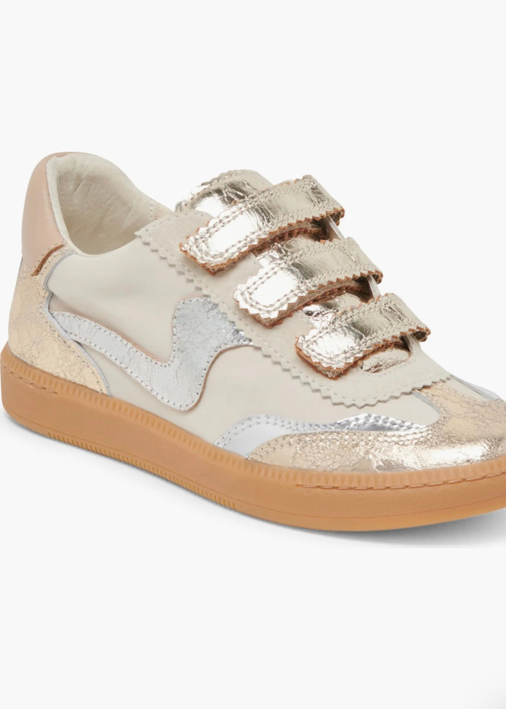 DOLCE VITA NOTICE VELCRO SNEAKER - SILVER/GOLD