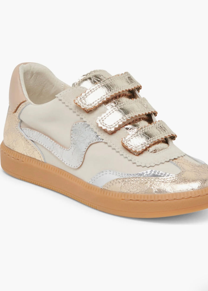 DOLCE VITA NOTICE VELCRO SNEAKER - SILVER/GOLD