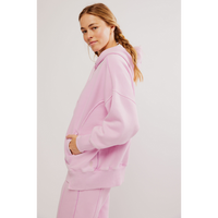 FREE PEOPLE MOVEMENT SPRINT TO THE FINISH HOODIE - POWDER PINK