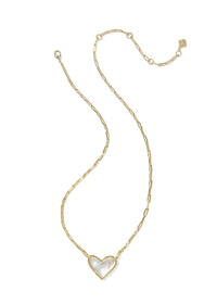 KENDRA SCOTT ARI HEART STATEMENT NECKLACE