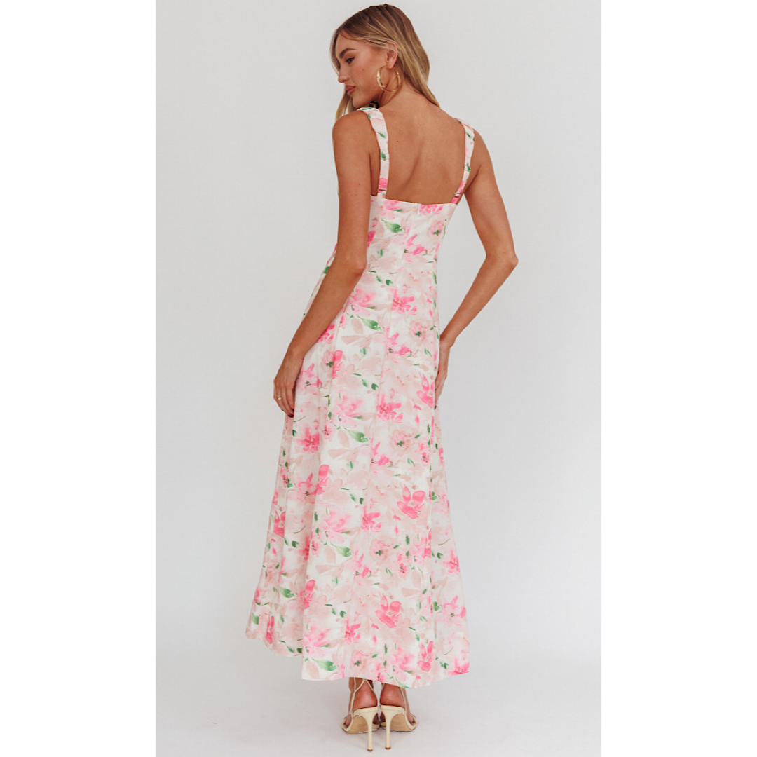 ONE & ONLY FLORAL MAXI DRESS
