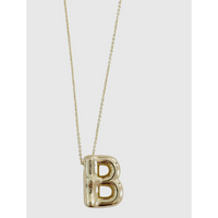 BUBBLE INITIAL NECKLACE