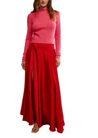 FREE PEOPLE CHILCO MAXI SKIRT - SALSA