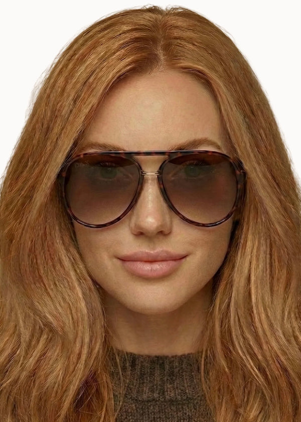 DAX EYEWEAR EARHART SUNGLASSES - CHEETAH