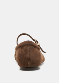 DOLCE VITA REYES BALLET FLATS DARK BROWN SUEDE