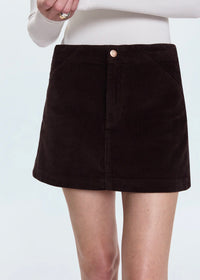 PISTOLA UMA HIGH RISE MINI SKIRT - MOCHA