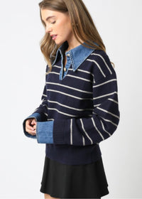 COME BACK TO ME STRIPED SWEATER
