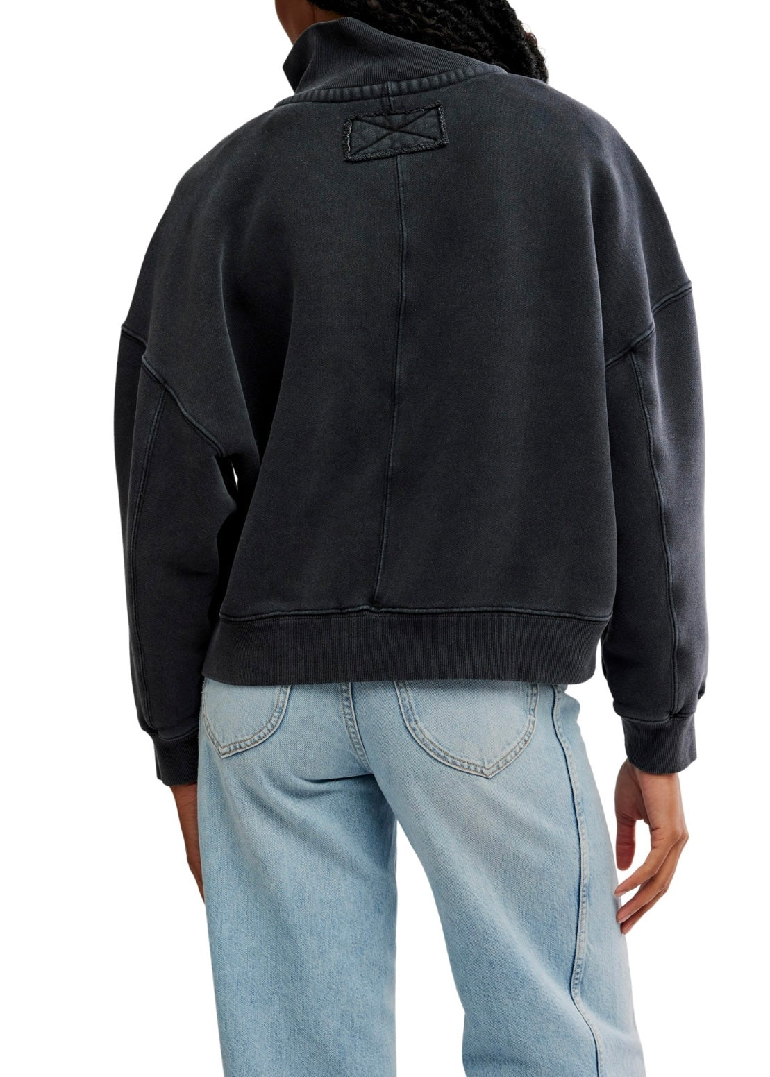 FREE PEOPLE TIMELESS PULLOVER - BLACK