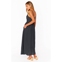 SHOW ME YOUR MUMU ALLEGRA MIDI DRESS - BLACK