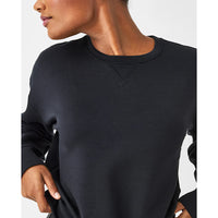 SPANX AIRESSENTIALS CREWNECK - BLACK