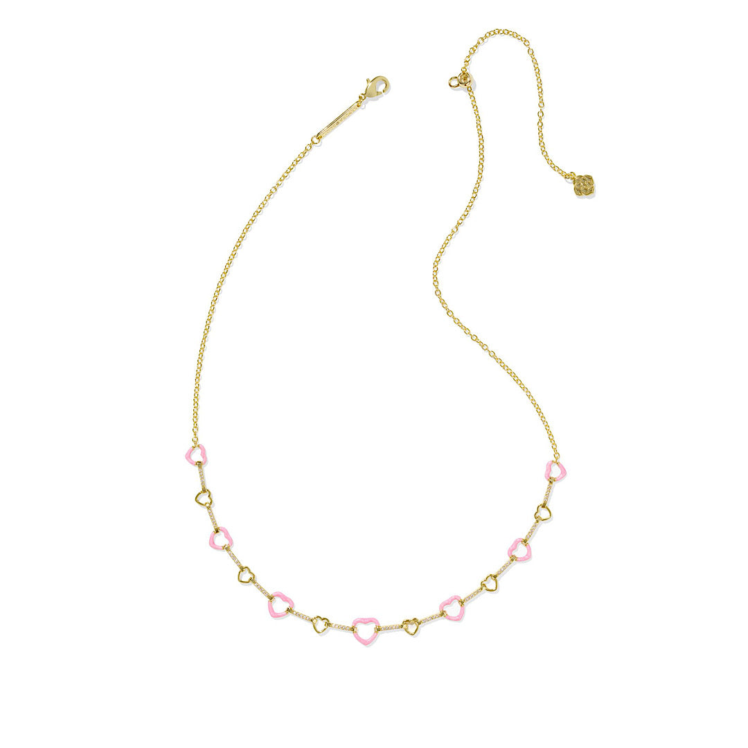 KENDRA SCOTT HAISLEY HEART STRAND NECKLACE