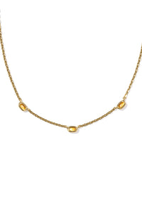 KENDRA SCOTT MINI ELISA THREE STONE STRAND NECKLACE