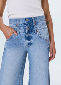 PISTOLA CALEB HIGH RISE STACKED WAIST JEAN - ERA