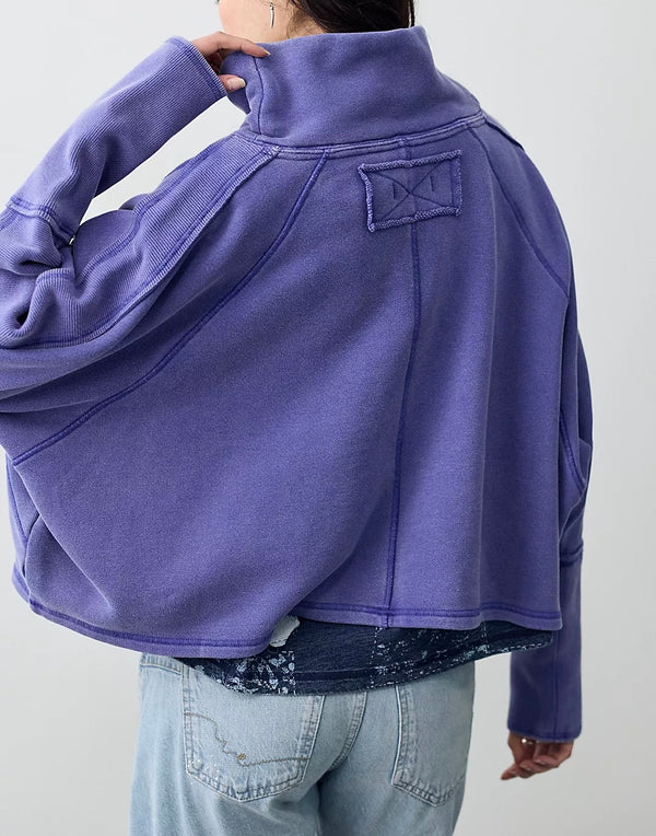 FREE PEOPLE MY GIRL PULLOVER - BLUE BEAM