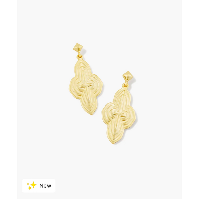 KENDRA SCOTT ABBIE METAL DROP EARRINGS