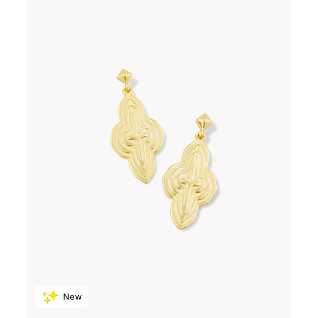 KENDRA SCOTT ABBIE METAL DROP EARRINGS