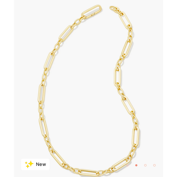 KENDRA SCOTT HEATHER LINK AND CHAIN NECKLACE