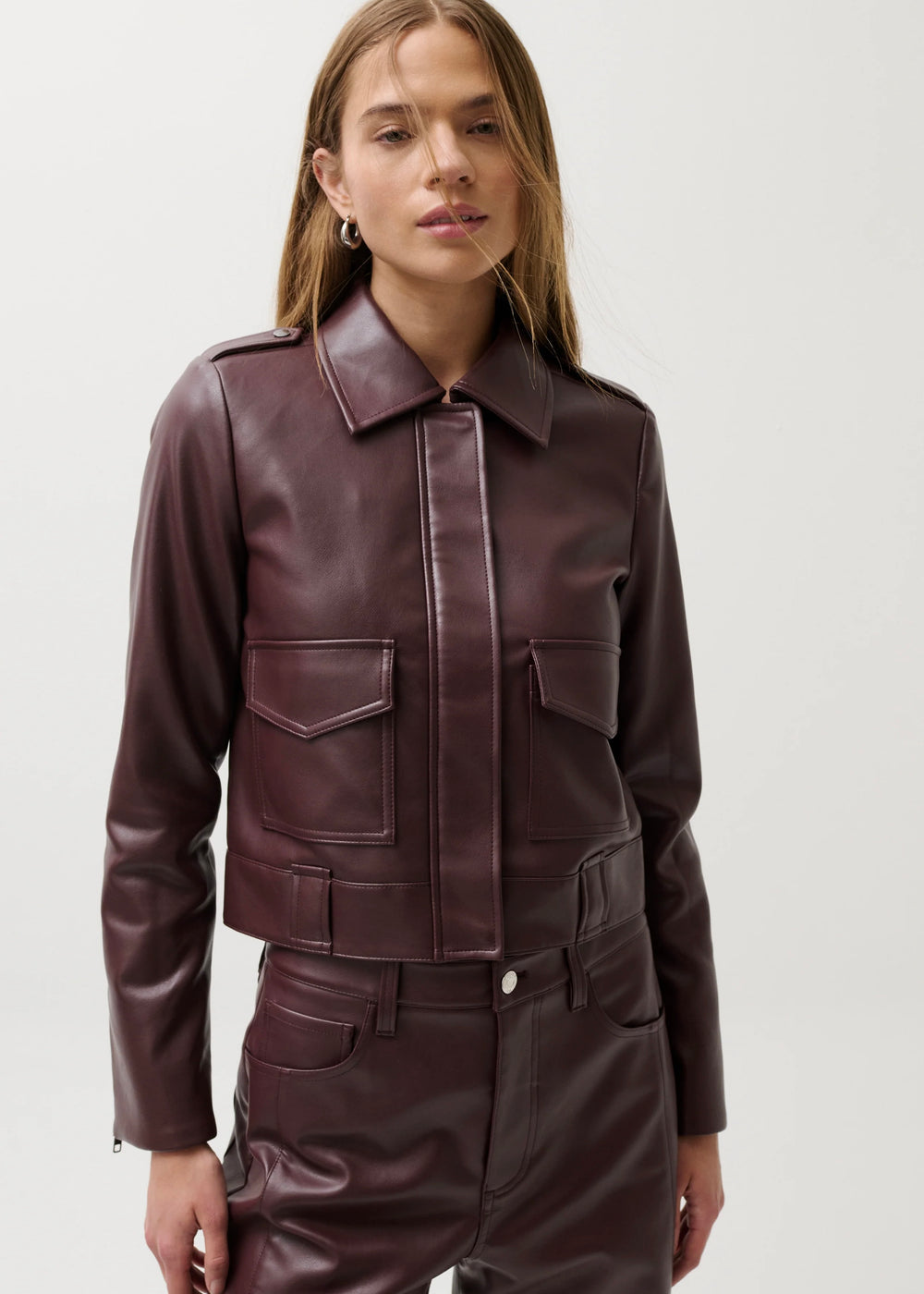 PISTOLA BEX SHRUNKEN JACKET - CABERNET