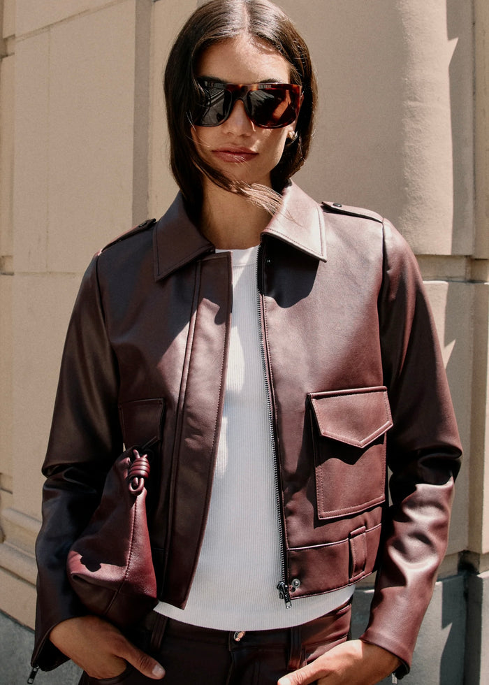 PISTOLA BEX SHRUNKEN JACKET - CABERNET