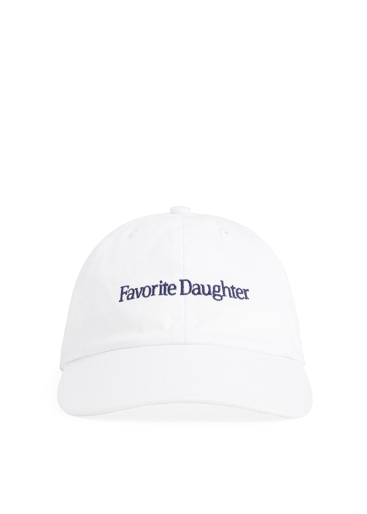 FAVORITE DAUGHTER CLASSIC LOGO BASEBALL HAT - WHITE